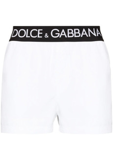 Dolce & Gabbana logo-waistband swim shorts