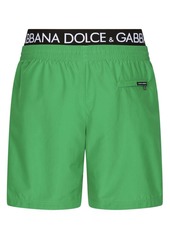 Dolce & Gabbana logo-waistband swim shorts