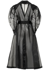 Dolce & Gabbana Long Belted Organza Coat