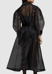 Dolce & Gabbana Long Belted Organza Coat