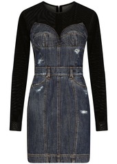 Dolce & Gabbana long-sleeve denim minidress