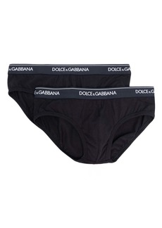 Dolce & Gabbana logo-waistband cotton briefs (pack of two)