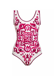 Dolce & Gabbana Maiolica One-Piece Swimsuit