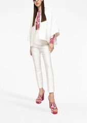 Dolce & Gabbana Maiolica-print cropped jumper
