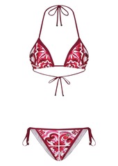 Dolce & Gabbana Majolica-print bikini