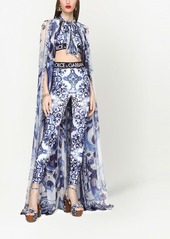 Dolce & Gabbana Majolica-print cropped top