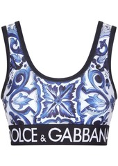 Dolce & Gabbana Majolica-print cropped top