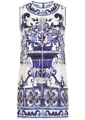 Dolce & Gabbana Majolica-print longline tank top