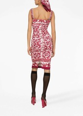 Dolce & Gabbana Majolica-print midi dress