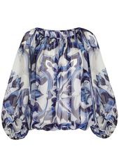 Dolce & Gabbana zebra-print chiffon blouse