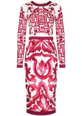 Dolce & Gabbana Majolica-print pencil midi dress