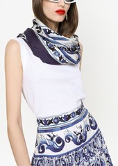 Dolce & Gabbana Majolica-print twill scarf