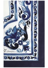 Dolce & Gabbana Majolica-print twill scarf