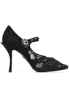 Dolce & Gabbana Mary Jane lace pumps