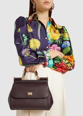 Dolce & Gabbana Medium Sicily Dauphine Leather Bag