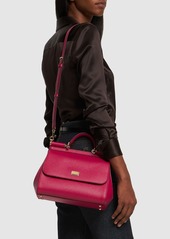 Dolce & Gabbana Medium Sicily Leather Top Handle Bag
