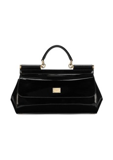 Dolce & Gabbana Elongated Sicily patent leather top-handle bag