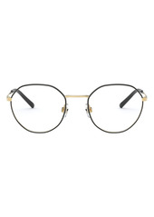 Dolce & Gabbana 52mm Optical Glasses in Gold Black at Nordstrom