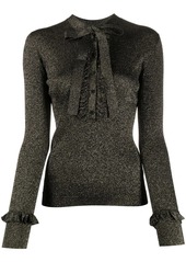 Dolce & Gabbana metallic knitted top