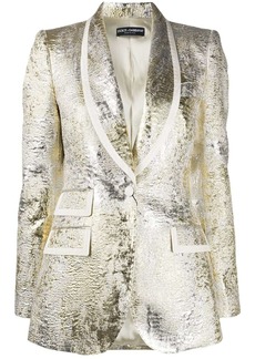 Dolce & Gabbana metallic textured blazer