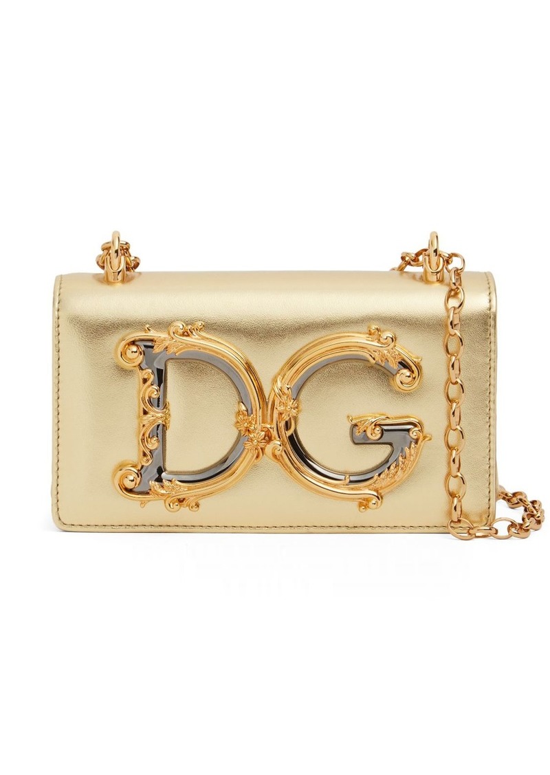 Dolce & Gabbana Mini Dg Girl Leather Shoulder Bag