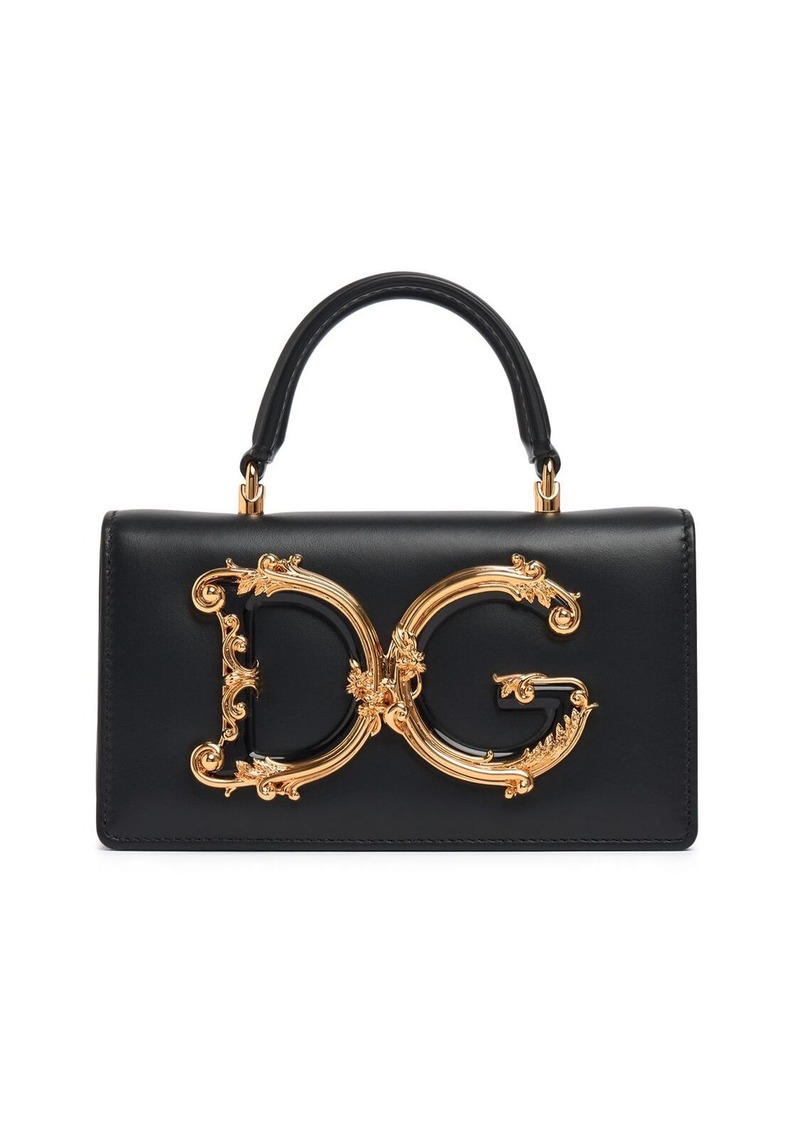 Dolce & Gabbana Mini Dg Girls Leather Top Handle Bag