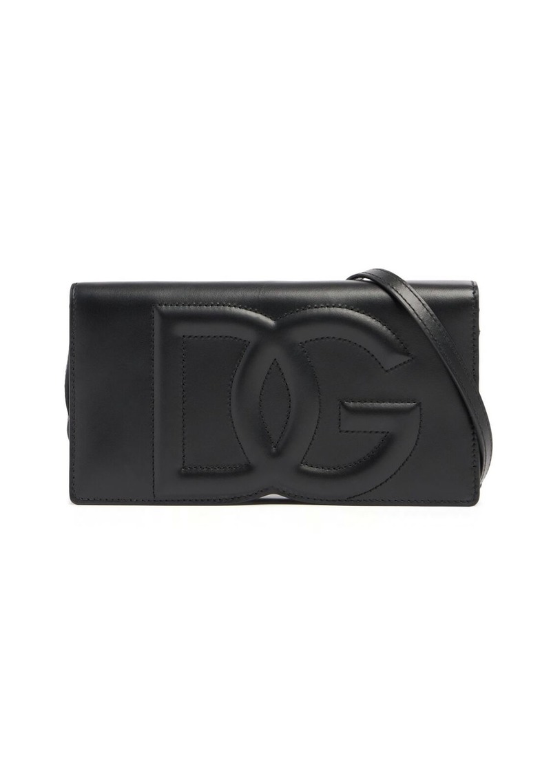 Dolce & Gabbana Mini Dg Logo Leather Shoulder Bag