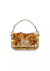 Dolce & Gabbana Mini Sicily Sequined Leather Handbag