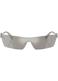 Dolce & Gabbana mirrored rectangle-frame sunglasses