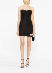 Dolce & Gabbana moiré-faille strapless minidress