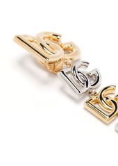 Dolce & Gabbana DG-logo clip-on drop earrings