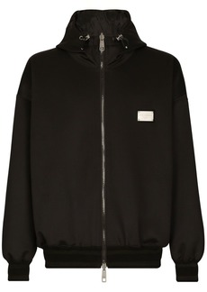 Dolce & Gabbana logo-tag reversible hooded jacket