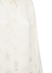Dolce & Gabbana Monogram Jacquard Silk Shirt