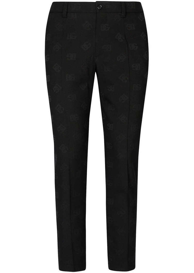 Dolce & Gabbana DG Monogram jacquard wool trousers