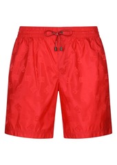 Dolce & Gabbana monogram-jacquard swim shorts