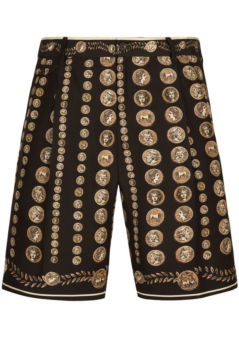 Dolce & Gabbana motif-print bermuda shorts