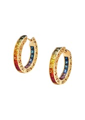 Dolce & Gabbana multi-gem hoop earrings