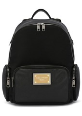 Dolce & Gabbana multi-pocket logo-plaque backpack