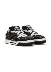 Dolce & Gabbana New Roma fray-trim sneakers