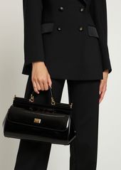 Dolce & Gabbana New Sicily Patent Leather Top Handle Bag