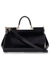 Dolce & Gabbana New Sicily Patent Leather Top Handle Bag