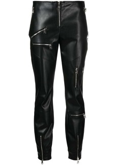 Dolce & Gabbana panelled faux-leather leggings