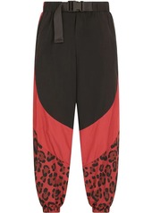 Dolce & Gabbana panelled leopard-print trousers