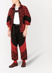 Dolce & Gabbana panelled leopard-print trousers