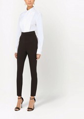 Dolce & Gabbana stretch-poplin tuxedo shirt