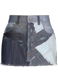 Dolce & Gabbana patchwork-detail denim skirt