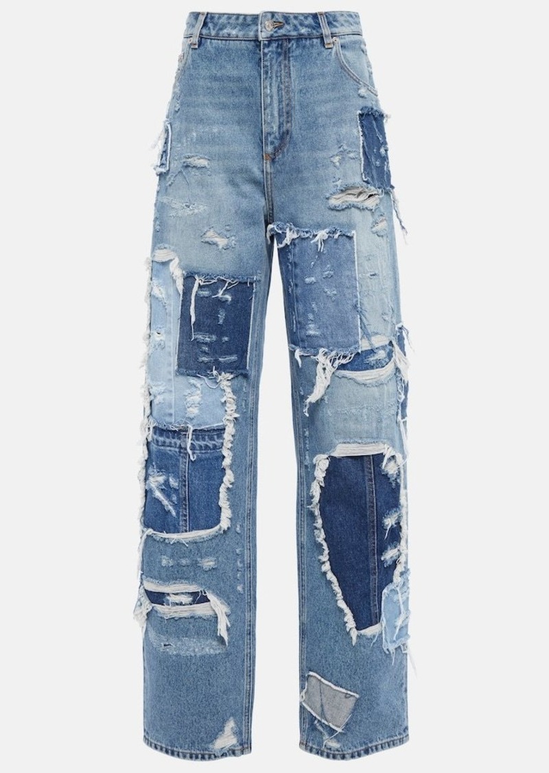 Dolce & Gabbana Patchwork wide-leg jeans