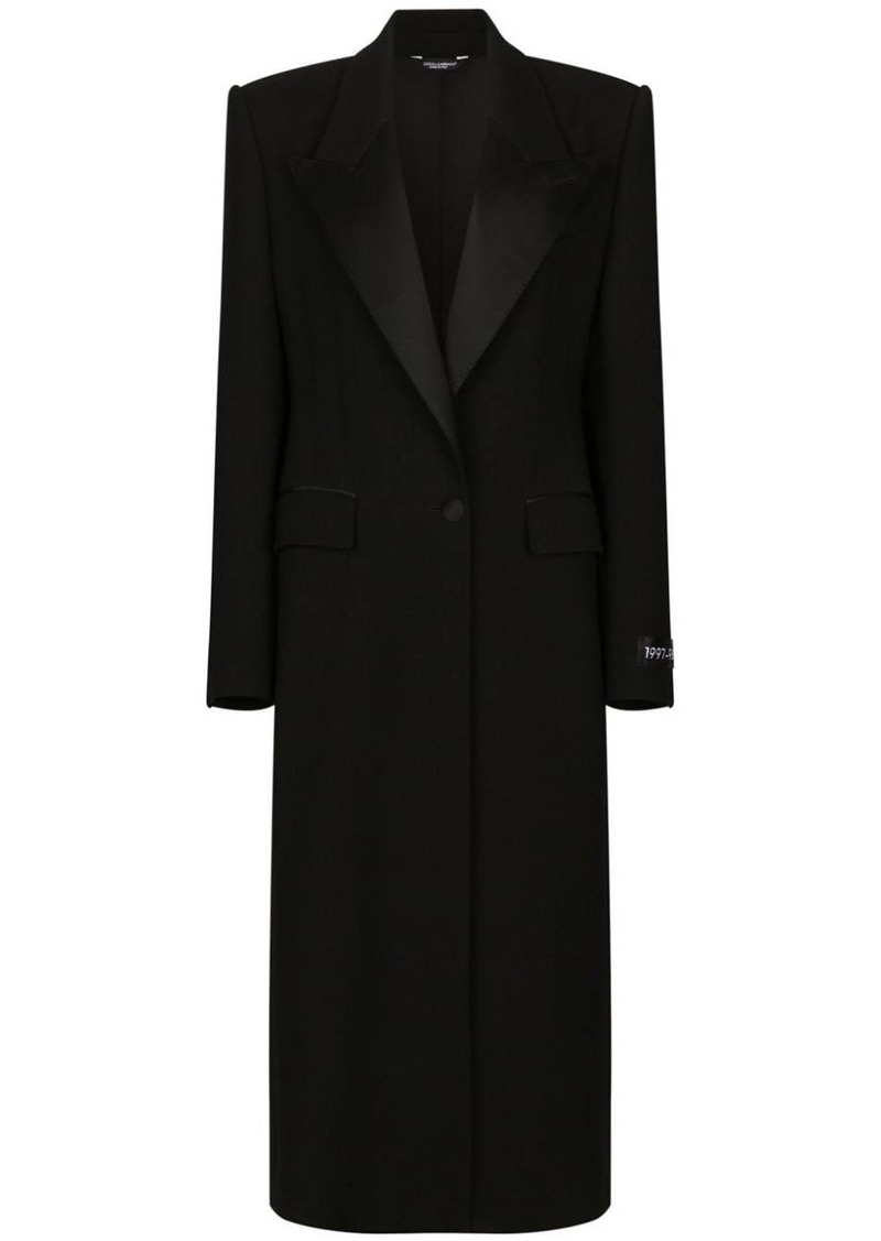 Dolce & Gabbana peak-lapel single-breasted coat