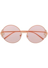 Dolce & Gabbana pearl-embellished round-frame sunglasses