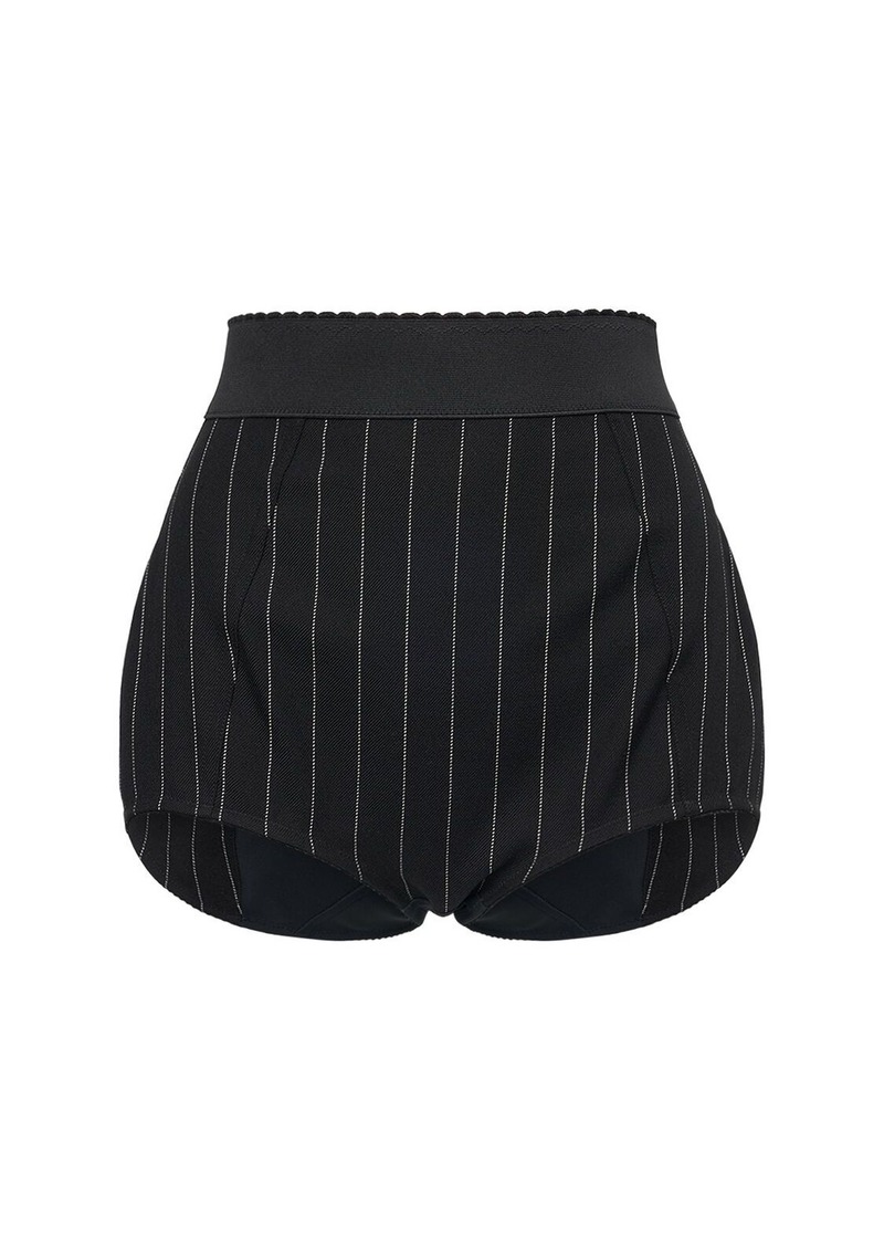 Dolce & Gabbana Pinstripe Wool Culottes